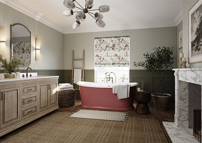 Wild Meadow, Ruby - Roman Blind - Image 7